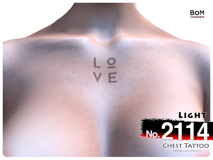 (Chest Tattoo) No.2114 Light
