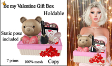 Be My Valentine Gift Box - Holdable with Static Pose - 100% Mesh