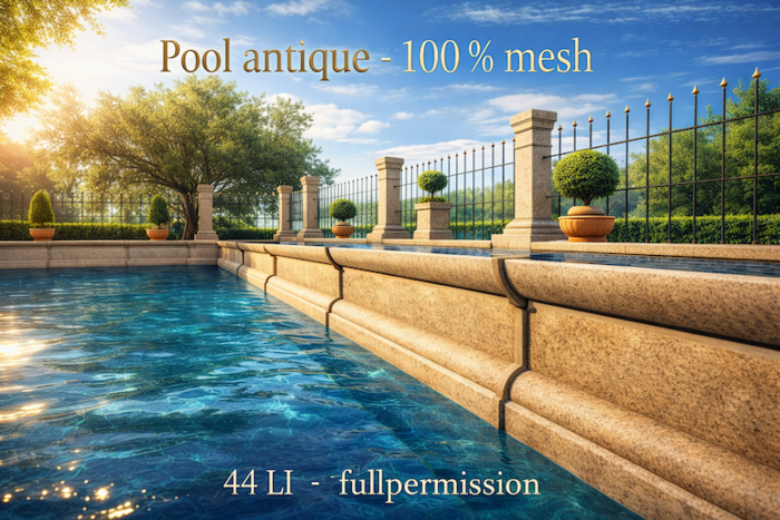 Pool antique -  mesh - builder edition