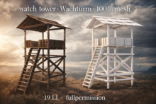 watch tower 2 - wachturm - mesh - builder edition