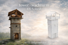 tower - wachturm - mesh - builder edition