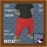 GPA Dinkies Leggings BOM - Red Clay
