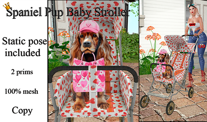 Spaniel Pup Baby Stroller