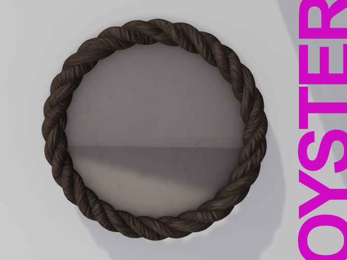 OYSTER // Rope wall mirror - PBR