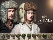 [HW] THE PREMIUM USHANKA FUR HATS CAMO