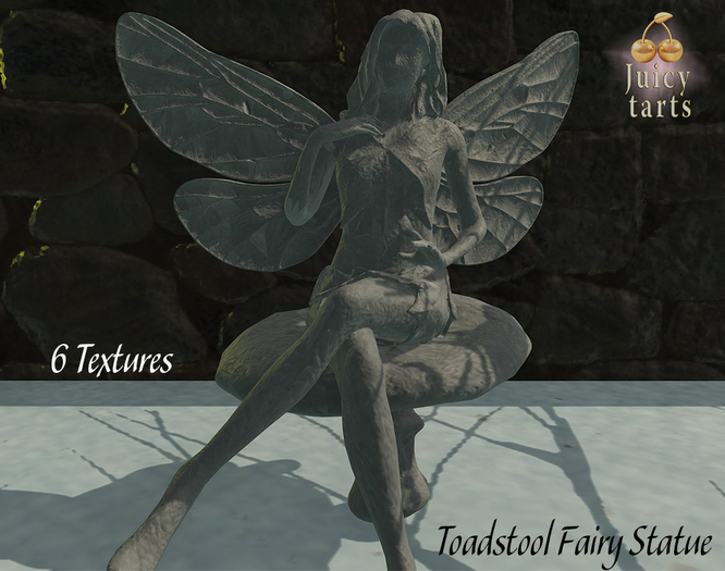 Toadstool Fairy Statue