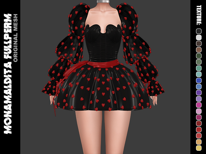 238 - MONAMALDITA - Texture Latex - Dress