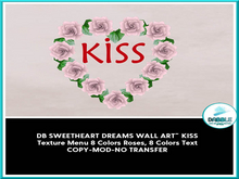DB SWEETHEART DREAMS WALL ART~ KISS  add me
