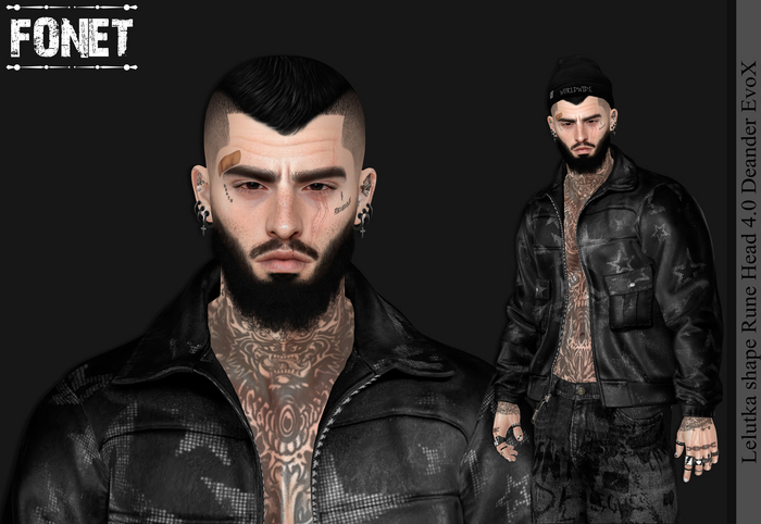 Lelutka shape Rune Head 4.0 Deander EvoX