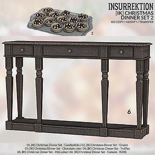 06. [IK] Christmas Dinner Set - Console - RARE