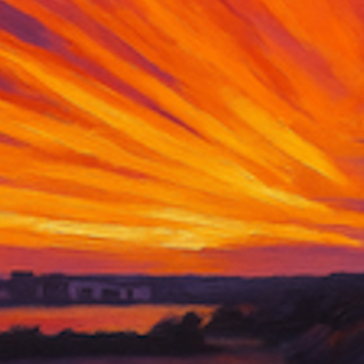 Artistic sunset