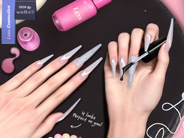 Lexa - Greta Coffin Nails