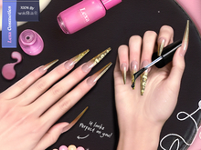 Lexa - Oro Coffin Nails 