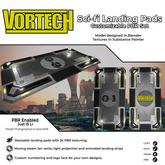 Sci fi Landing Pads Set 