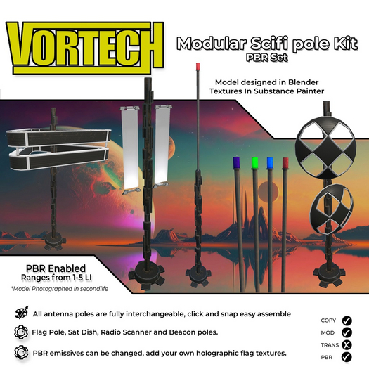 Sci fi Antenna Set 