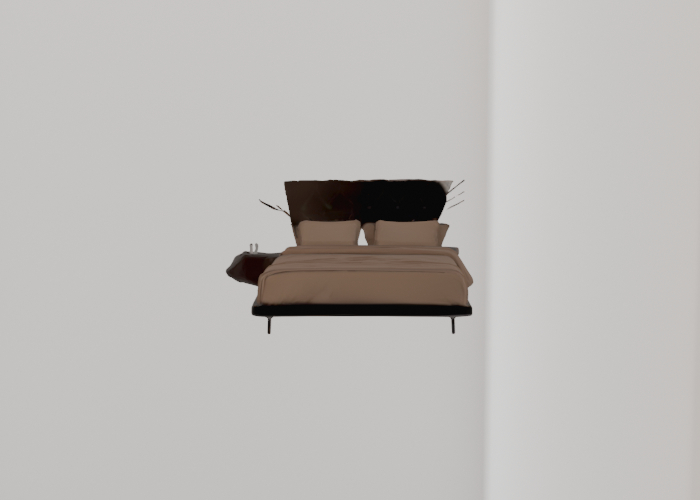 bed in room