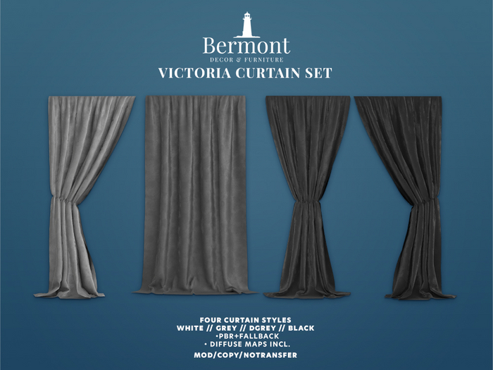 Bermont. Victoria Curtains Set