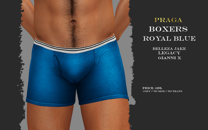 Praga Boxers - Royal Blue