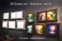 3D frame set - Rahmen - mesh