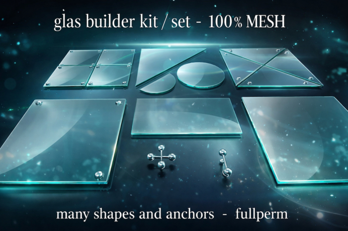 glas builder kit / set  - 100 % MESH - fullperm