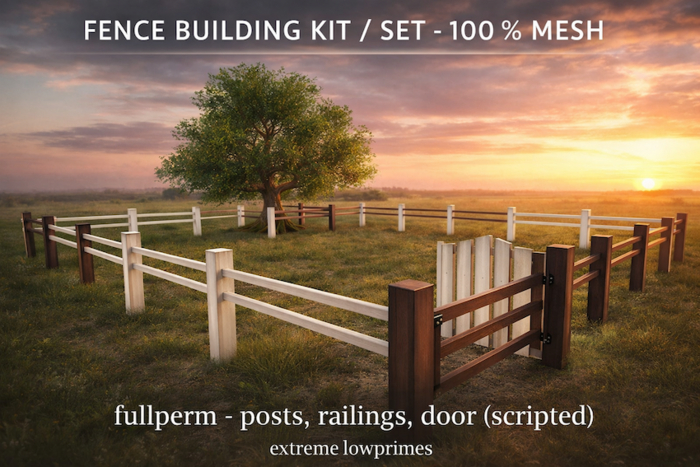 FENCE - builders kit / set - 100 % mesh - fullperm
