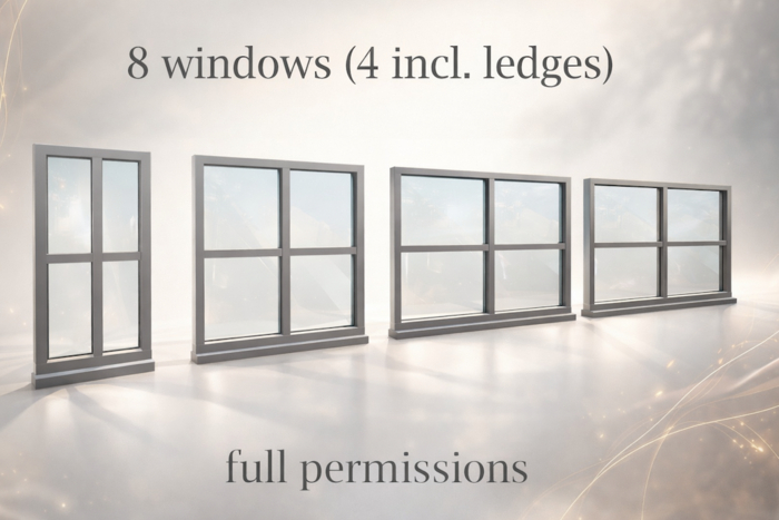 Window Set and Kit - mesh - for builders - fullperm