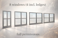 Window Set and Kit - mesh - for builders - fullperm