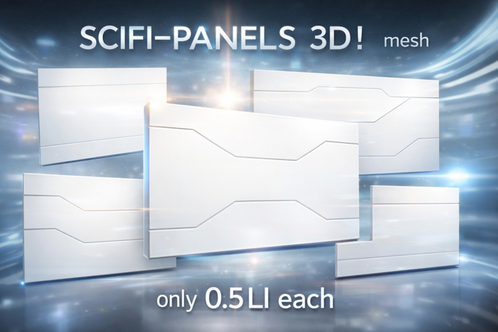 SCIFI - PANELS  3D  -  mesh