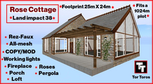 Rose Cottage (Boxed) 38Li  LOW PRIM HOUSE