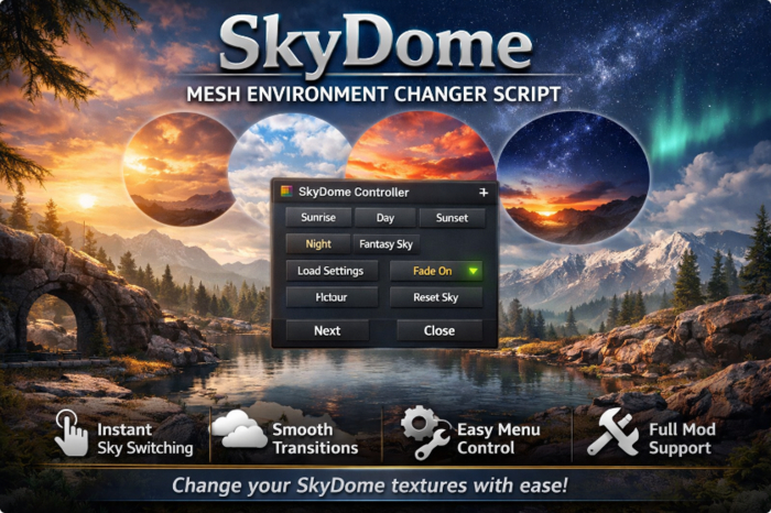SkyDome Mesh Environment Changer Script