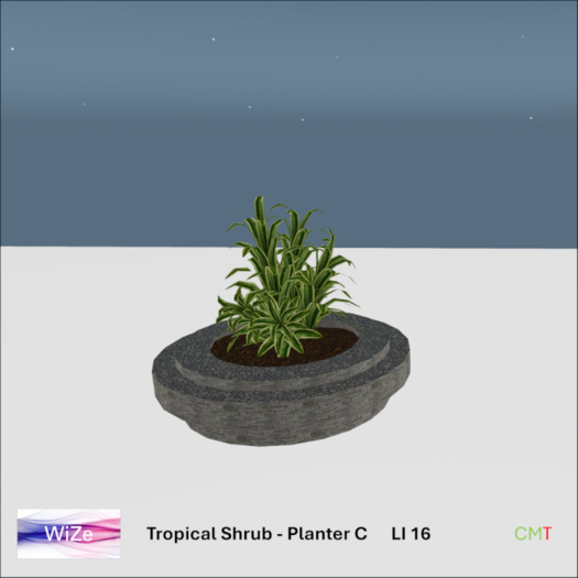 WiZe Delivery (Add) - Tropical Shrub - Planter C