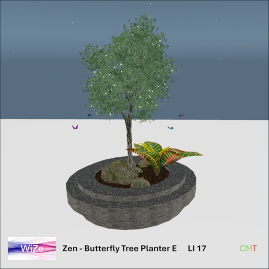 WiZe Delivery (Add) - Zen - Butterfly & Tree Planter E