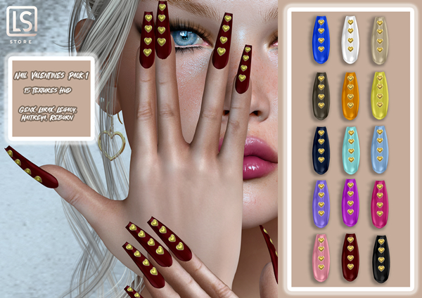 [LS] NAIL VALENTINES PACK 1
