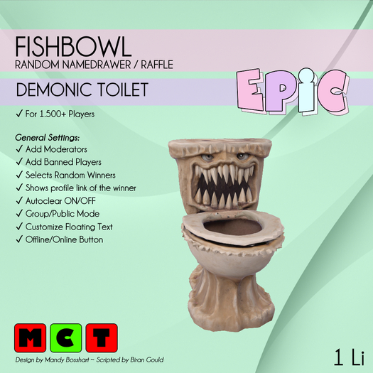 [EPIC FishBowl] Demonic Toilet (ADD ME)