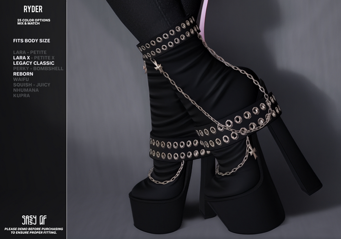 :SAF: RYDER BOOTS  (Delivery HUD)