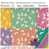 TBJ-Easter Fabric - Clothing knit pack -1 full permission