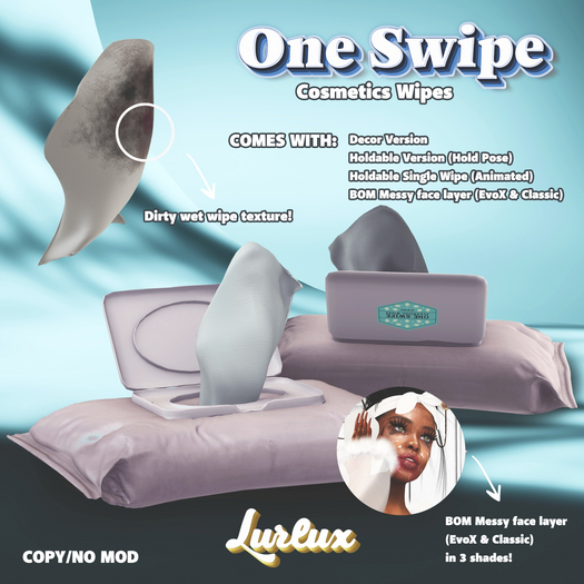 +L+ - One Swipe Cosmetics Wipes