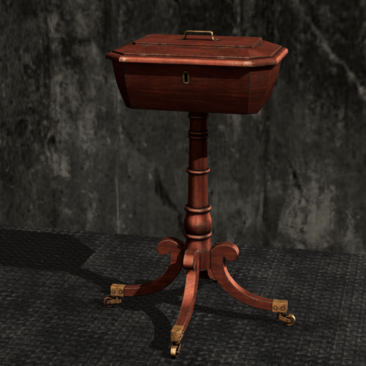 {Unflat Stuff} Antique Teapoy