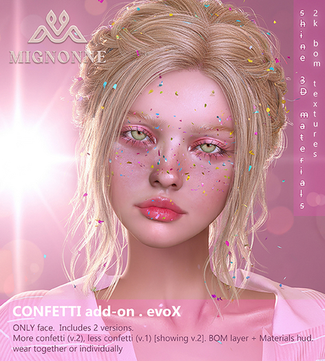 [Mignonne] Confetti addon. evoX 