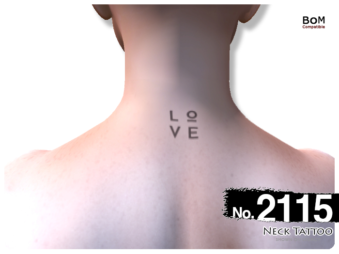 (Neck Tattoo) No.2115