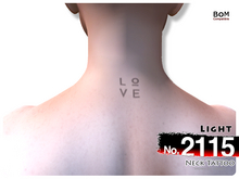 (Neck Tattoo) No.2115 Light