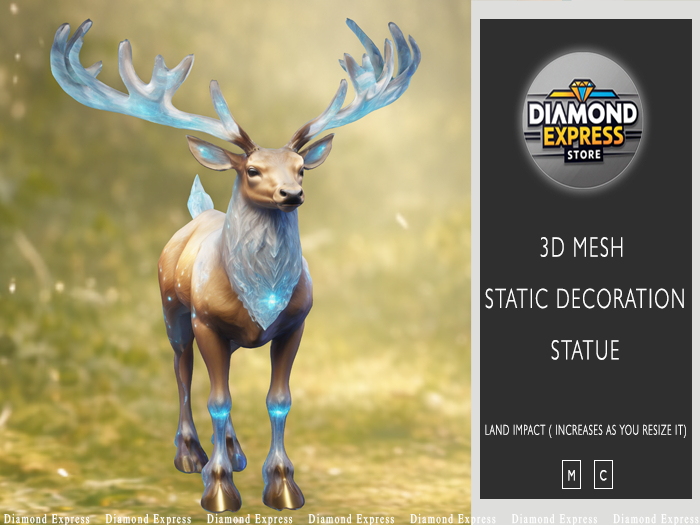 {DE} Crystal Stag - 3D Mesh