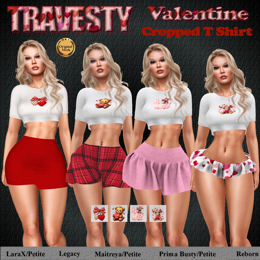 Travesty Valentine Cropped T