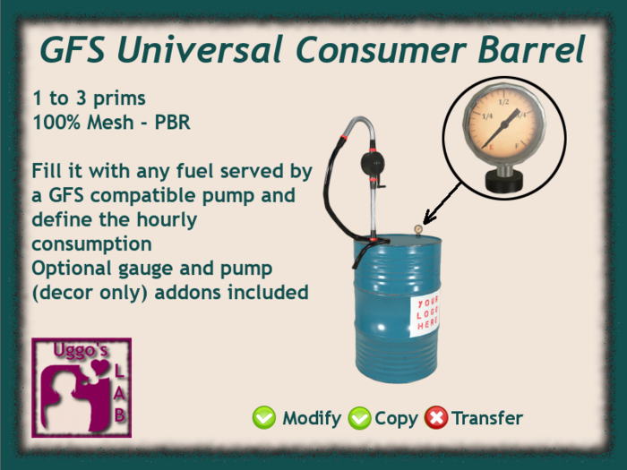 GFS Universal Consumer Barrel