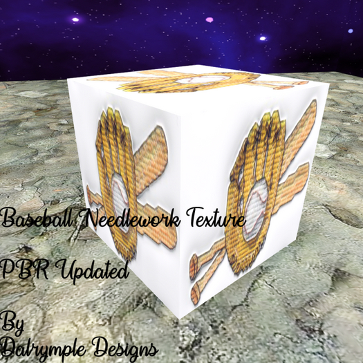 [Dalrymple Designs] Baseball PBR Needlework Texture