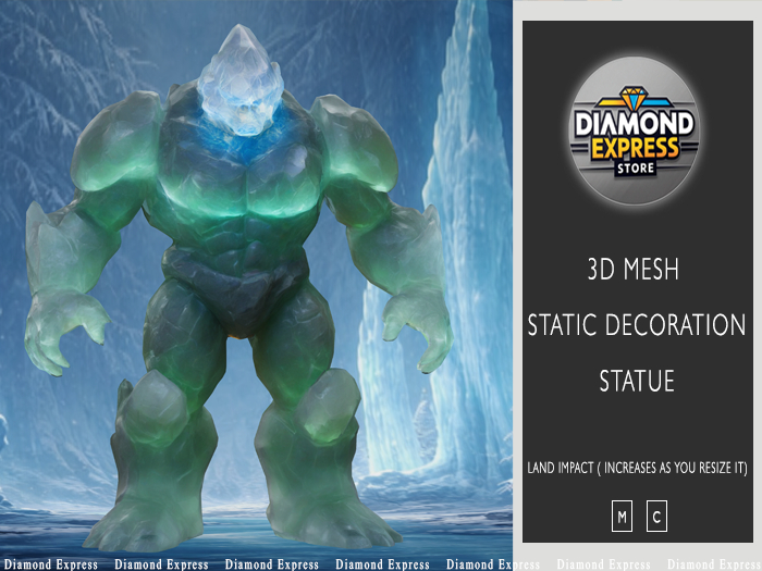 {DE} Crystal Golem - 3D Mesh