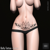 [OAKLI] Belly Tattoo - Lotus