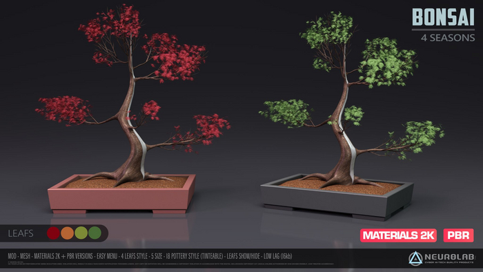 BONSAI JAP. MAPLE (4 SEASONS + PBR) [Neurolab Inc.]