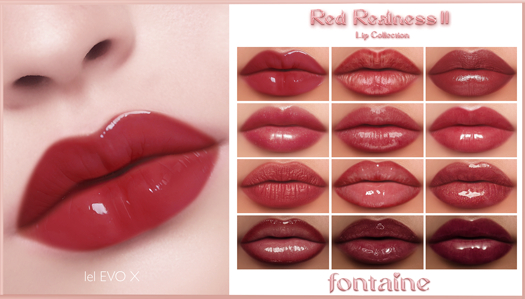 Fontaine Cosmetics - Red Realness II Lip Collection