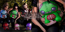Vizarte. Chompy The Zombie Plushie Bundle